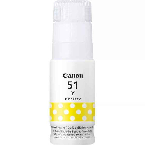 Frasco de tinta original amarela Canon GI51 - GI51Y/4548C001