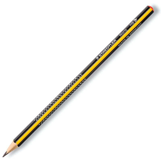 Crayon graphite triangulaire Staedtler Noris 183 - Mine HB ultra-résistante de 2 mm - Bois de forêt