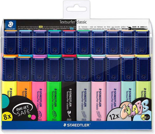 Staedtler Textsurfer Classic 364 Marcadores Fluorescentes - Punta Biselada - Trazo entre