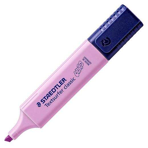 Marcador fluorescente Staedtler Textsurfer Classic 364 em tons pastel - Ponta biselada - Espessura da linha entre 1 e 5 mm