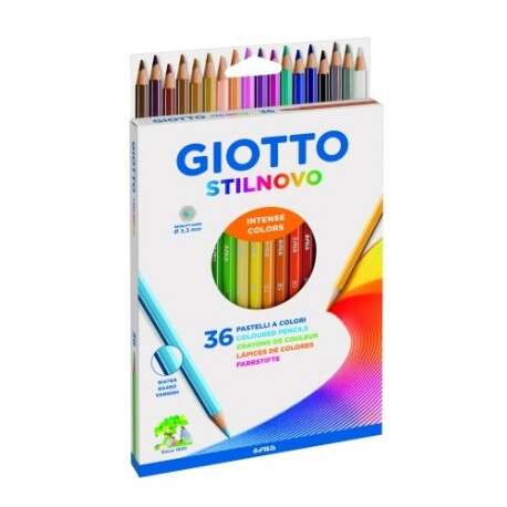 Giotto Stilnovo Lapices Hexagonales de Colores - Mina 3.3mm - Madera - Colores Surtidos