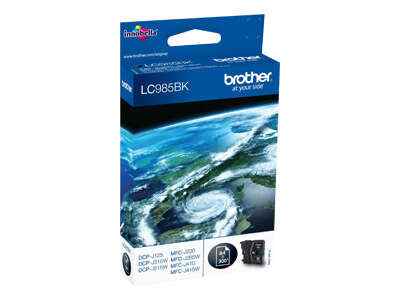 Brother LC985 Negro Cartucho de Tinta Original - LC985BKBP - Prinkweb