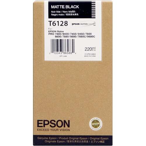 Epson T6128 Negro Mate Cartucho de Tinta Original - C13T612800 - Prinkweb