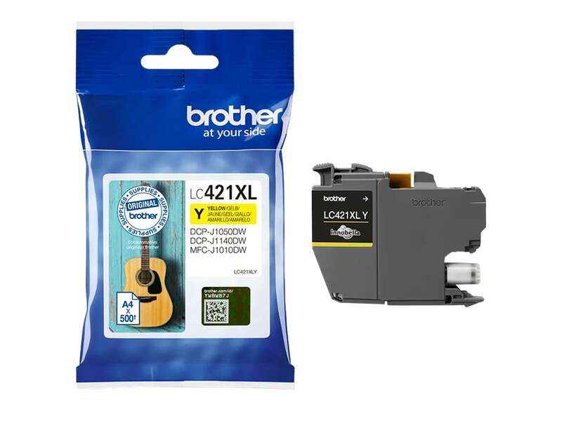 Brother LC421XL Amarillo Cartucho de Tinta Original - LC421XLY - Prinkweb