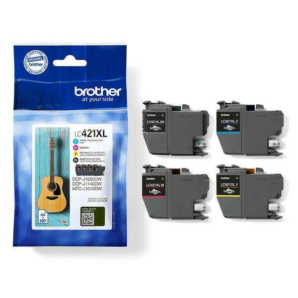 Brother LC421XL Pack de 4 Cartuchos de Tinta Originales - LC421XLVAL - Prinkweb