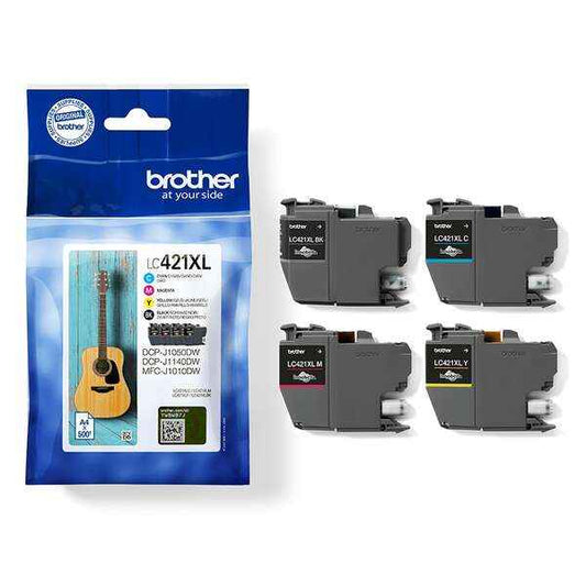 Brother LC421XL Pack de 4 Cartuchos de Tinta Originales - LC421XLVAL - Prinkweb