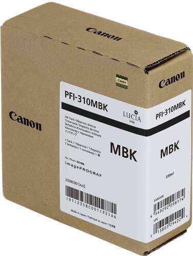 Canon PFI310 Negro Mate Cartucho de Tinta Original - 2358C001 - Prinkweb