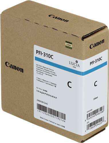 Canon PFI310 Cyan Cartucho de Tinta Original - 2360C001 - Prinkweb