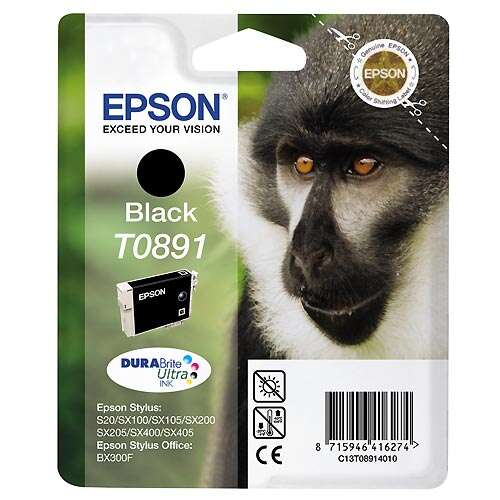 Epson T0891 Negro Cartucho de Tinta Original - C13T08914011 - Prinkweb