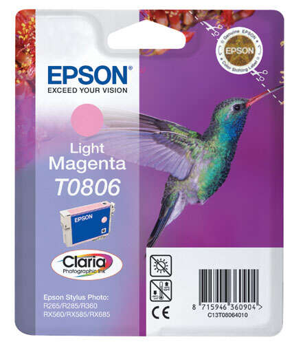 Epson T0806 Magenta Light Cartucho de Tinta Original - C13T08064011 - Prinkweb