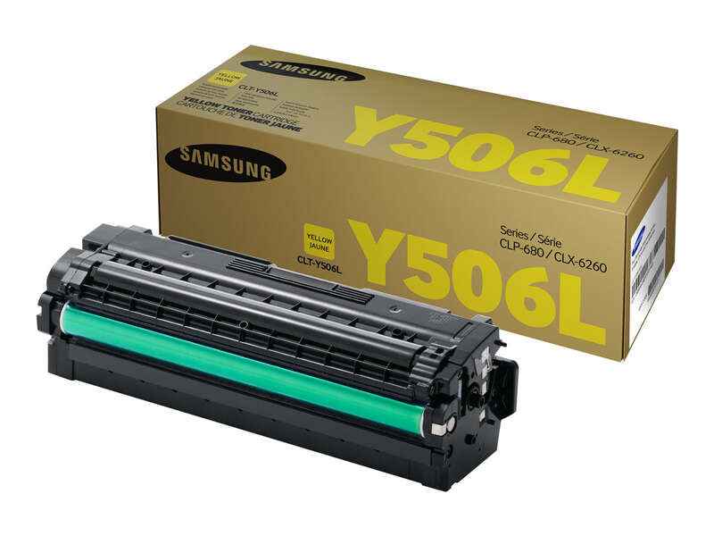 Samsung CLP680/CLX6260 Amarillo Cartucho de Toner Original - CLT-Y506L/SU515A - Prinkweb