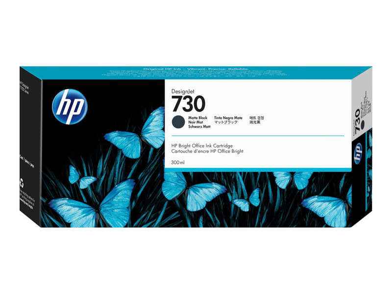 HP 730 Negro Mate Cartucho de Tinta Original - P2V71A - Prinkweb