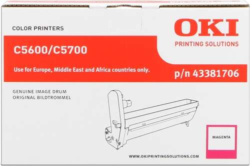 OKI C5600/C5700 Magenta Tambor de Imagen Original - 43381706 (Drum) - Prinkweb