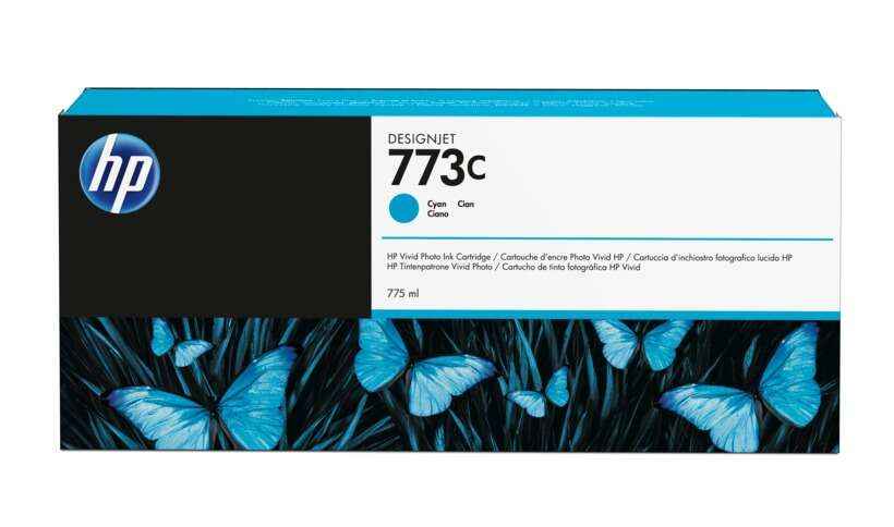 HP 773C Cyan Cartucho de Tinta Original - C1Q42A - Prinkweb