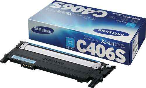Samsung CLP360/CLX3305 Cyan Cartucho de Toner Original - CLT-C406S/ST984A - Prinkweb