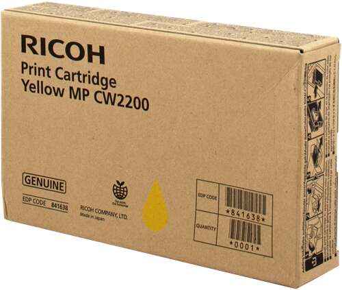 Ricoh Aficio MP-CW2200SP Amarillo Cartucho de Tinta Original - 841638/MP CW2200Y - Prinkweb