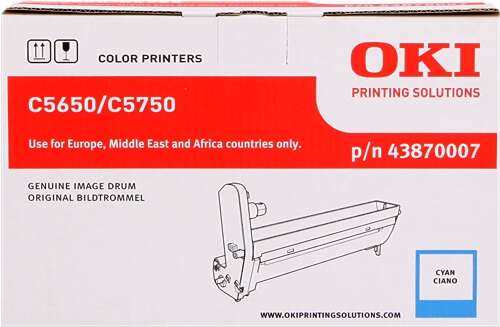OKI C5650/C5750 Cyan Tambor de Imagen Original - 43870007 (Drum) - Prinkweb
