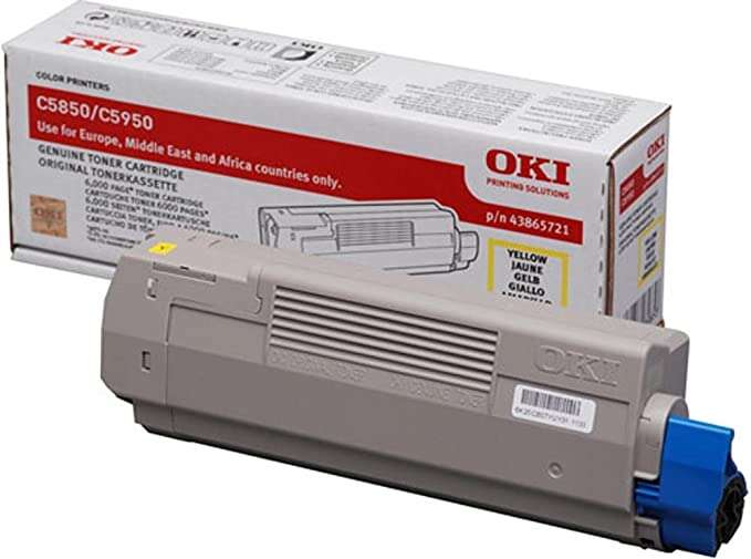 OKI C5850/C5950/MC560 Amarillo Cartucho de Toner Original - 43865721 - Prinkweb