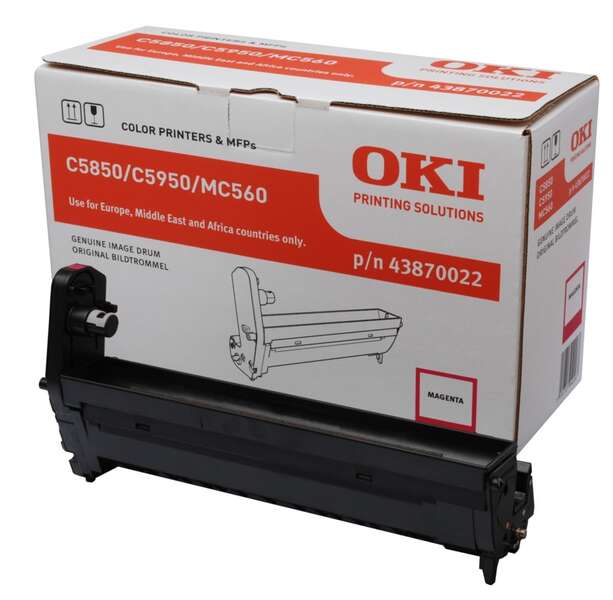 OKI C5850/C5950/MC560 Magenta Tambor de Imagen Original - 43870022 (Drum) - Prinkweb
