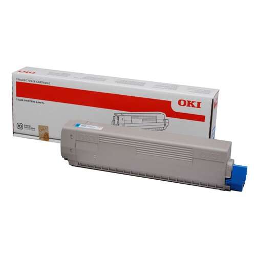 OKI C822 Cyan Cartucho de Toner Original - 44844615 - Prinkweb