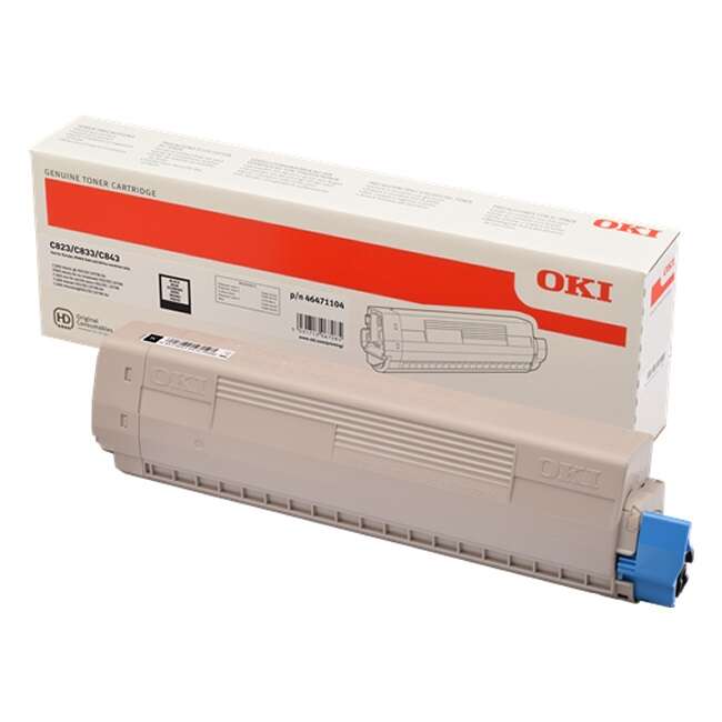 OKI C823/C833/C843 Negro Cartucho de Toner Original - 46471104 - Prinkweb