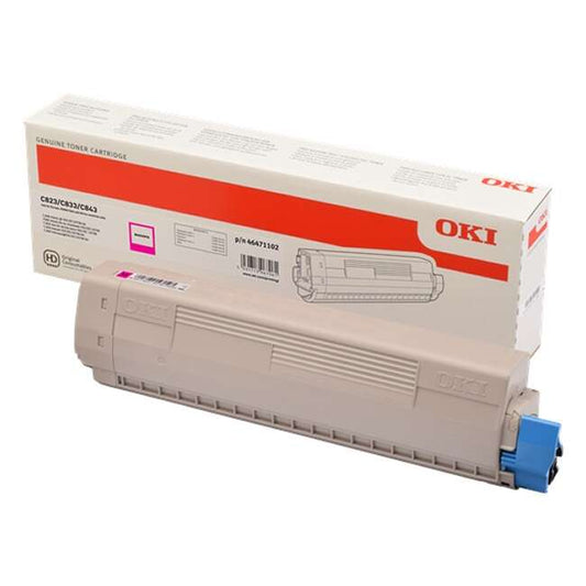OKI C823/C833/C843 Magenta Cartucho de Toner Original - 46471102 - Prinkweb