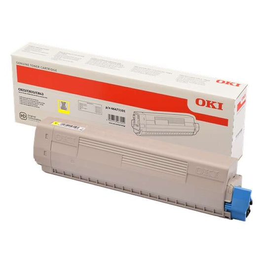 OKI C823/C833/C843 Amarillo Cartucho de Toner Original - 46471101 - Prinkweb
