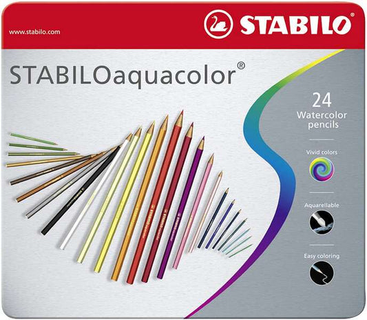 Stabilo Aquacolor Lapices de Colores - Mina de 2.8mm - Acuarelable - Colores Surtidos