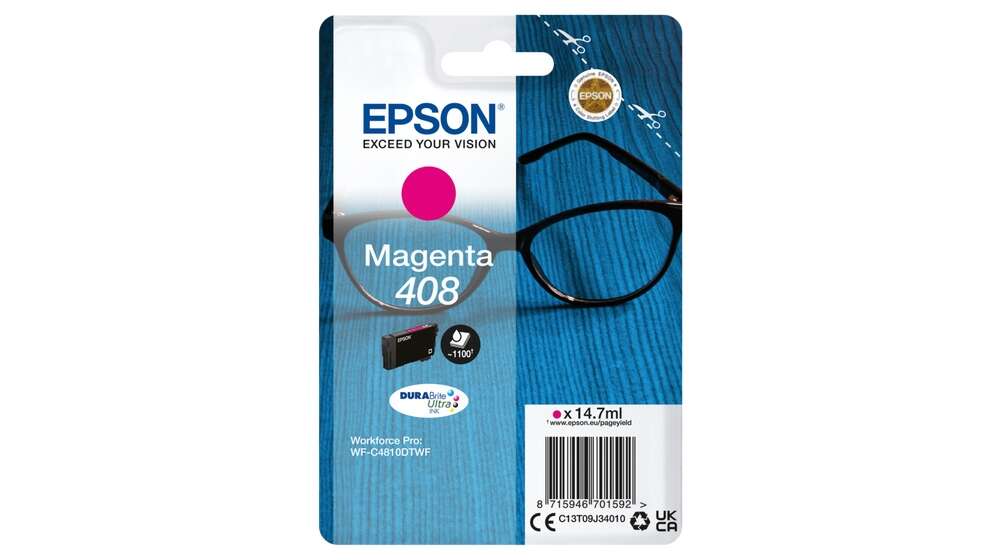 Epson 408 Magenta Cartucho de Tinta Original - C13T09J34010 - Prinkweb