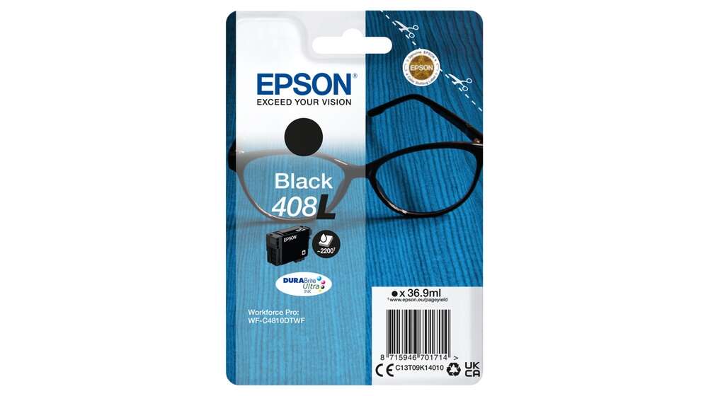 Epson 408L Negro Cartucho de Tinta Original - C13T09K14010 - Prinkweb