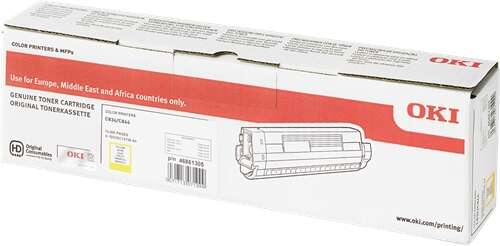 OKI C834/C844 Amarillo Cartucho de Toner Original - 46861305 - Prinkweb