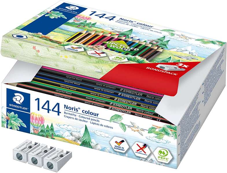 Staedtler Noris Colour 185 Lapices Hexagonales de Colores - Resistencia a la Rotura - Id