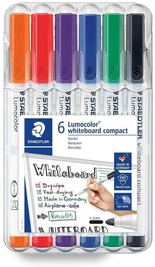Staedtler Lumocolor 341 Marcadores para Pizarra - Secado Rapido - Colores Surtidas