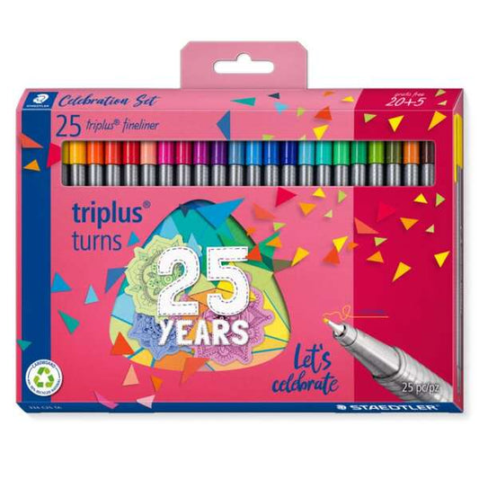 Staedtler Triplus Fineliner 334 Rotuladores de Punta Fina - Trazo 0.3mm Aprox - Tinta Bas