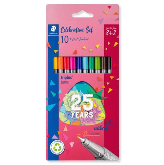 Staedtler Triplus Fineliner 334 Rotuladores de Punta Fina - Trazo 0.3mm Aprox - Tinta Bas