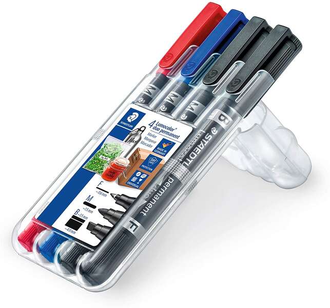 Staedtler Lumocolor 348 Rotuladores Permanentes de Doble Punta - Secado Rapido - Colores S