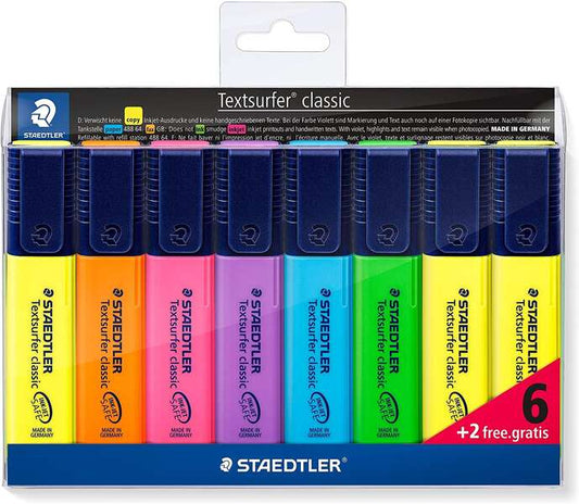 Staedtler Textsurfer Classic 364 Marcadores Fluorescentes - Punta Biselada 1 - 5mm Aprox