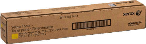 Xerox WorkCentre 7525/7535/7545/7830 Amarillo Cartucho de Toner Original - 006R01514 - Prinkweb
