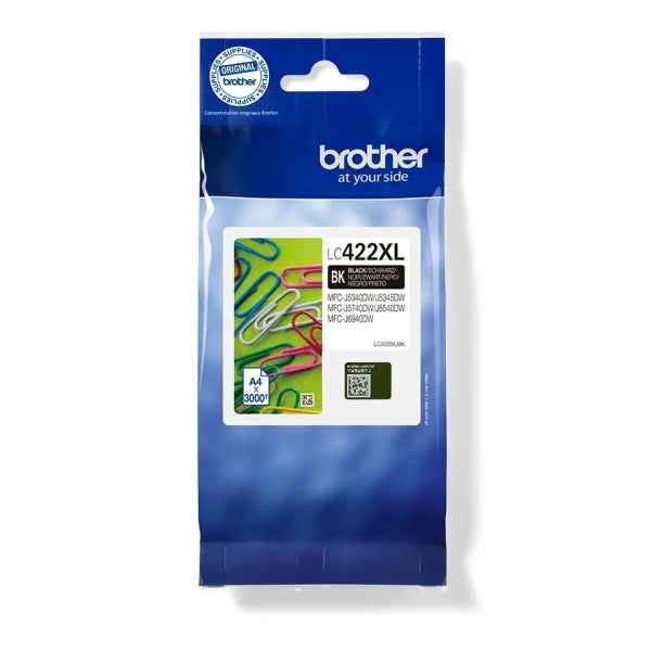 Brother LC422XL Negro Cartucho de Tinta Original - LC422XLBK - Prinkweb