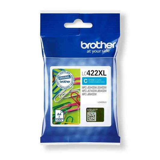 Brother LC422XL Cyan Cartucho de Tinta Original - LC422XLC - Prinkweb