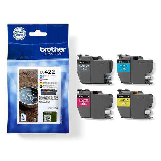 Brother LC422 Pack de 4 Cartuchos de Tinta Originales - LC422VAL - Prinkweb
