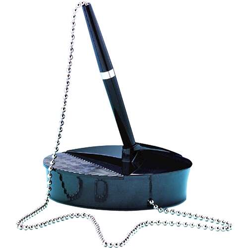 Stylo bille Fellowes avec support - Base lestée antidérapante - Chaînette antivol de 520 mm - Encre de couleur
