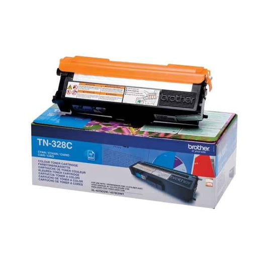 Brother TN328 Cyan Cartucho de Toner Original - TN328C - Prinkweb