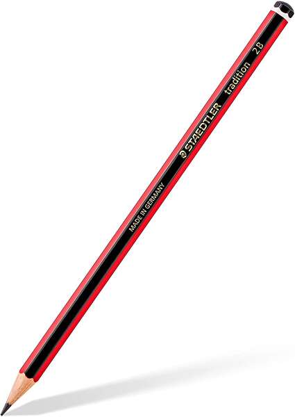 Crayon graphite hexagonal Staedtler Tradition 110 - Mine 2B - Résistant à la casse - Bois