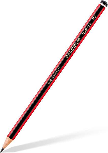 Crayon graphite hexagonal Staedtler Tradition 110 - Mine HB - Résistant à la casse - Bois