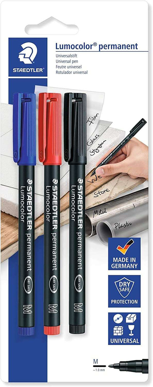 Staedtler Lumocolor Permanent Pen 317 Rotuladores Permanentes - Trazo de 1mm Aprox - Secad
