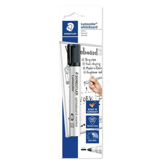 Marqueur pour tableau blanc Staedtler Lumocolor 351 - Largeur de trait : 2 mm - Séchage rapide - Rechargeable - Couleur