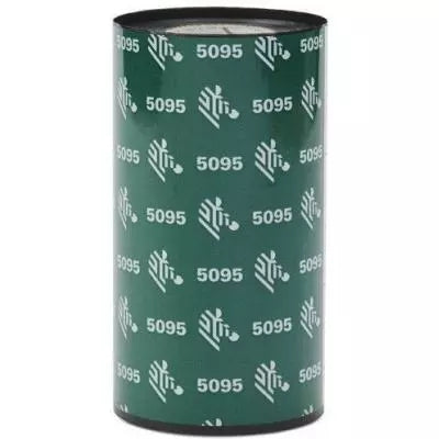 Zebra ZipShip 5095 Lot de 12 rubans de transfert thermique originaux - Rubans en résine - Noyau de 12,7 mm, largeur de 110 mm, longueur de 74 m 
