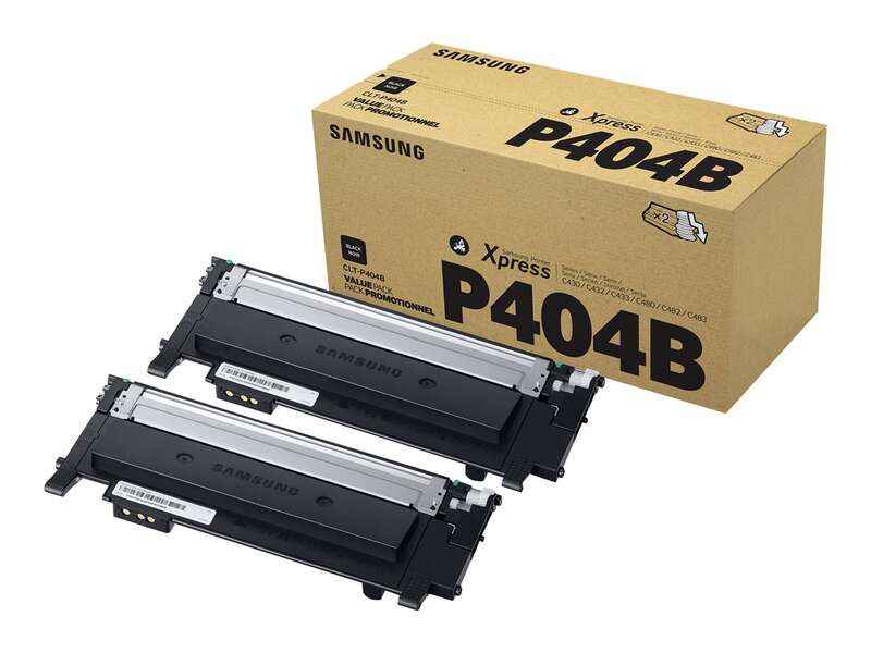 Samsung CLT-K404S Negro Pack de 2 Cartuchos de Toner Originales - SU364A - Prinkweb