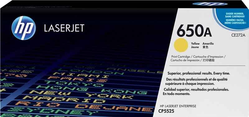 HP CE272A Amarillo Cartucho de Toner Original - 650A - Prinkweb